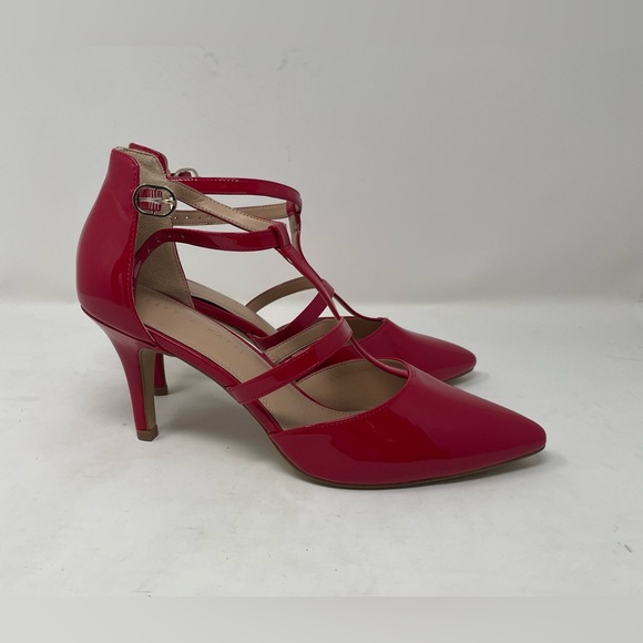 New Kelly Katie Red Women Heels Shoes Size 8.5 - Picture 3 of 7